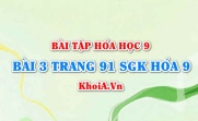 Bài 3 trang 91 SGK Hoá 9: Tính chất hóa học của axit cacbonic H2CO3...